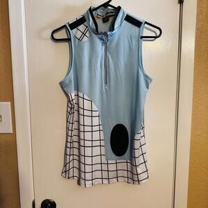 Jamie Sadock Women's Sleeveless Golf Polo Shirt Medium